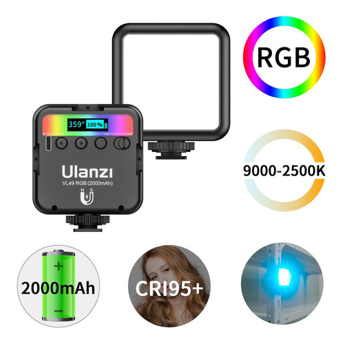 Imagen 2 de 9 de Lámpara Ulanzi De Luz Led Para Videos, Fotos
