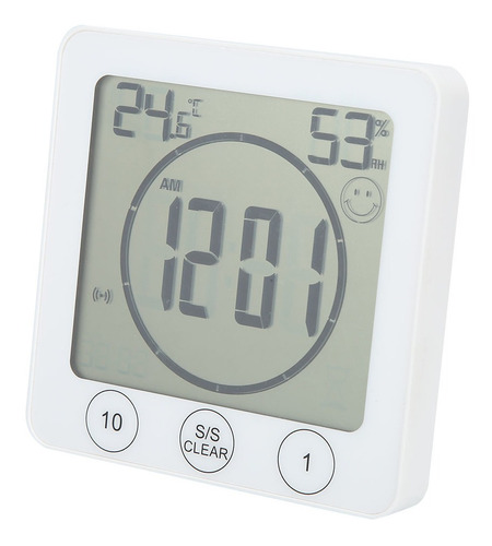 Termómetro, Higrómetro, Reloj Digital Multifuncional Para In