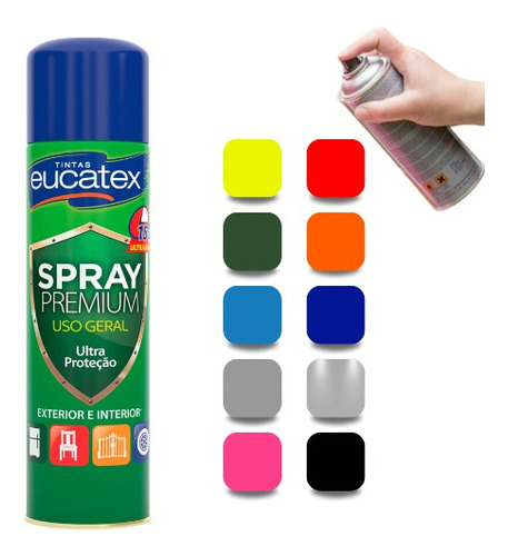 2 Tinta Spray P/ Pintar Moveis Metal Plastico Mdf Eucatex