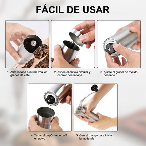 Molino Para Cafe Manual Molinillo De Cafe Acero Inoxidable
