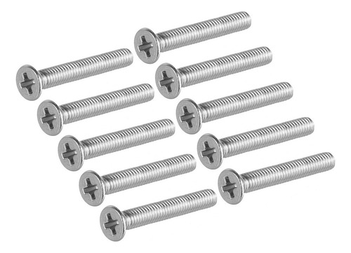 50 Pernos Cabeza Plana De Máquina 20mmxm3 Tornillos Fijación