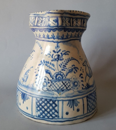 Imagen 2 de 9 de Antigua Jarra Cerámica Estilo Talavera. 7o 2311