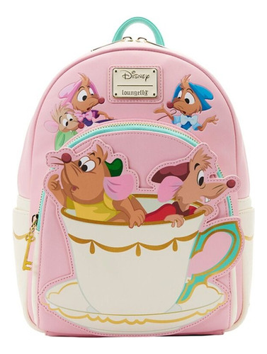Mochila Loungefly Disney Cenicienta Gus & Jaq Mini Backpack