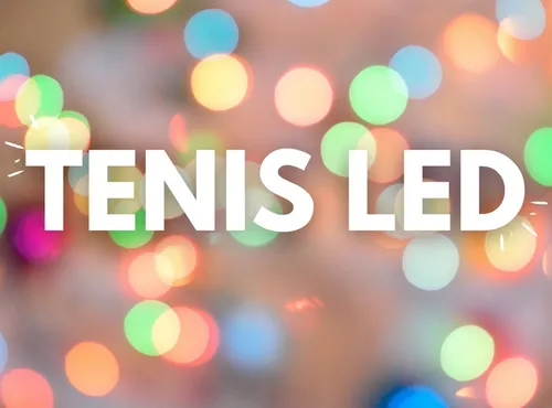 Tenis led letras 2025