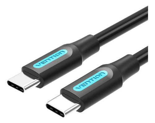 Cable USB C para cargador Vention Coth, 100 W, 5 a 2 m, color negro