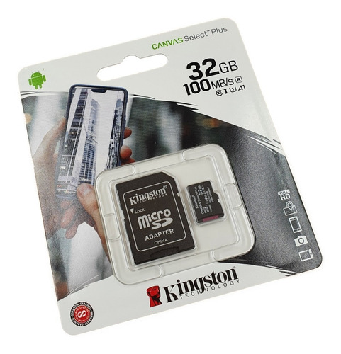 Memoria Micro Sd 32gb Original Clase 10  Kingston 100 Mb/s