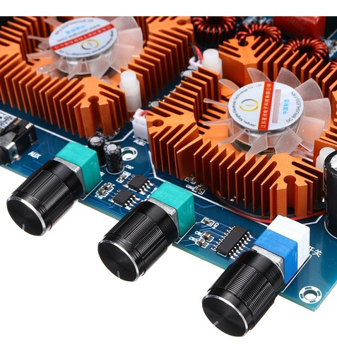 Imagen 6 de 9 de Amplificador 160+160+220w 2.1 - Bt 5.0 + Aux - Tda7498e X 2