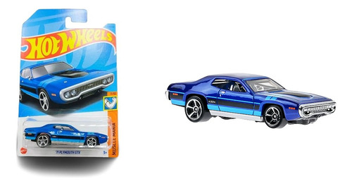 Auto Plymouth Gtx 1971 Hotwheels Coleccion Metal Esc 1:64