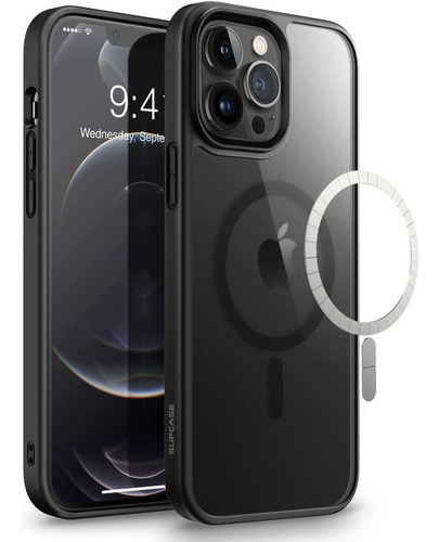 Funda Para iPhone 13 Pro Max 6.7 2021 Supcase Ub Magsafe Color Negro Escarcha Liso