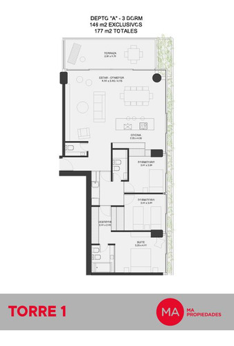 Departamento 2 Dormitorios, Amenities - Av. Rivadavia 2500, Costavía - Pichincha Rosario | Venta