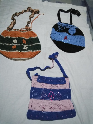  Bolsos Tejidos  En Crochet 