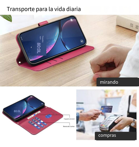 Funda Para Oppo A96 5g/reno 7z/a16 Con Tapa Tipo Cartera De Poliuretano Con Pulsera, Ranura Para Tarjetas, Funda De Teléfono A Prueba De Golpes