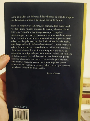 Fernando Araldi Oesterheld El Sexo De Las Piedras Firmado (Usado)