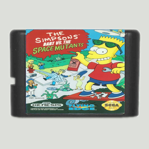 The Simpsons Bart Vs. The Space Mutants Portugues Mega Drive