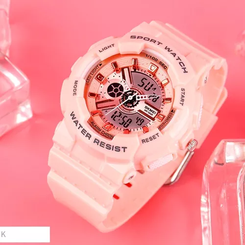 Reloj Deportivo Mujer Skmei 1689 Blanco