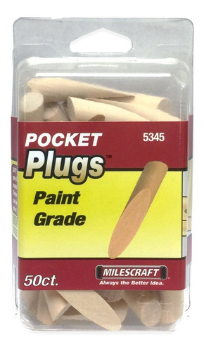 Imagen 2 de 3 de Tapón De Madera Para Pocket Hole Tipo Kreg 5345