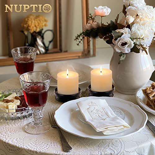Piezas De 4 Soportes De Velas Con Puntas, Placa De Hierro Pa