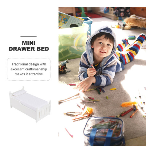 Mueble De Cama Con Cajones En Miniatura 1/12 Mini House, Mod