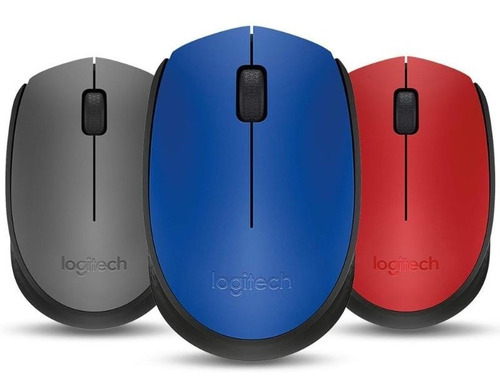 Ltc Mouse Logitech Wireles M170 Inalambrico Azul,rojo,silver