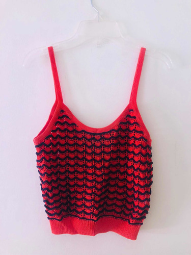 Blusa Crop Tejida Forever 21 Small Crochet