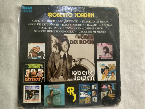 Roberto Jordan  Ayer Y Hoy  Lp Vinilo Seminuevo.