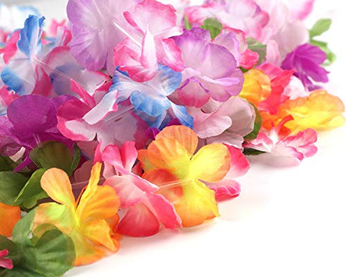 60 Pulseras Hawaianas De Luau Leis  Flores Tropicales De Hi