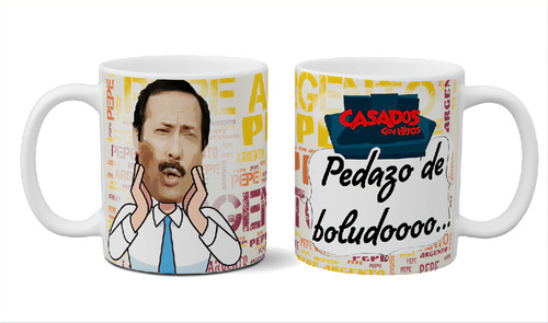 Taza De Cerámica Pepe Argento Serie Exclusiva Con Caja 