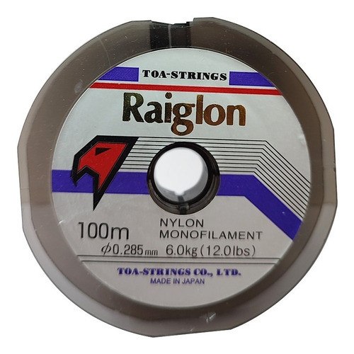 Nylon Tanza Raiglon 100m 0.285mm Natural Japon