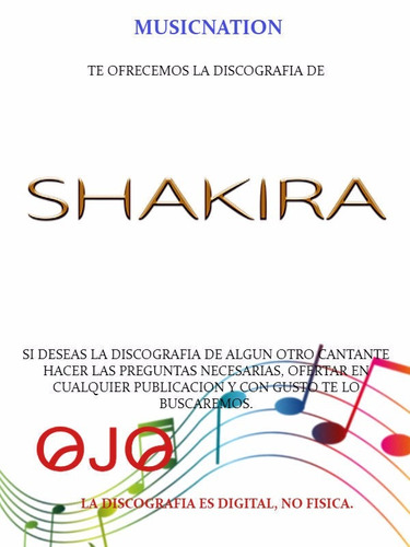 Shakira (discografia) (Usado)