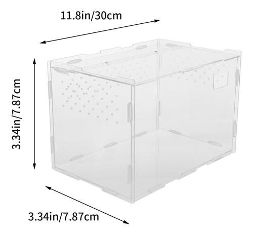 Práctica Caja De Alimentación Para Reptiles, Vitrina Para La