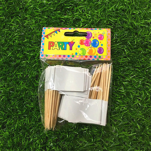 4 Bandera Creativa Para Cupcakes, Etiquetas Para Alimentos,
