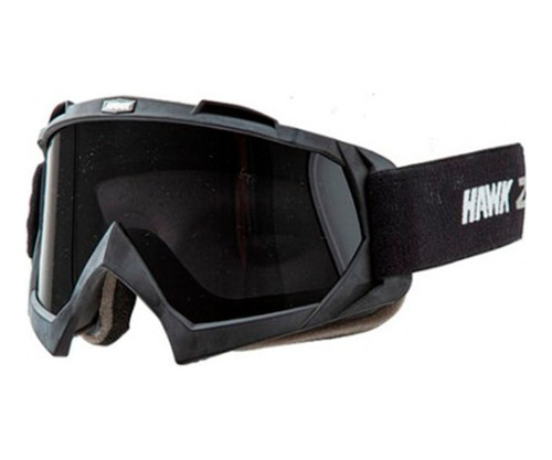 Antiparra Moto Hawk Negra C/visor Cromado Motocity Ct