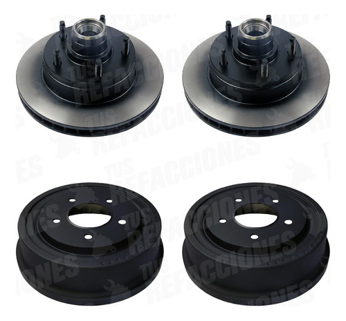 4 Discos Para Ford F-150 1988 1989 1990 3.8 Trw