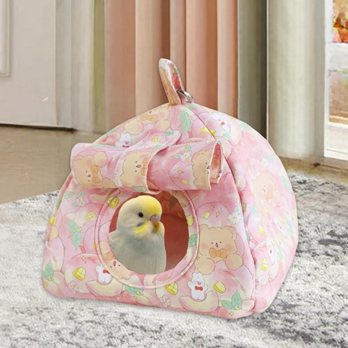 Casa De La Cama De Pájaros Carpa Colgante Hamaca, Casa Rosa