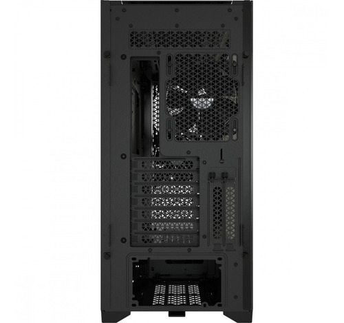 Gabinete Corsair Icue 5000d Rgb Airflow Cristal Templado Atx Color Negro