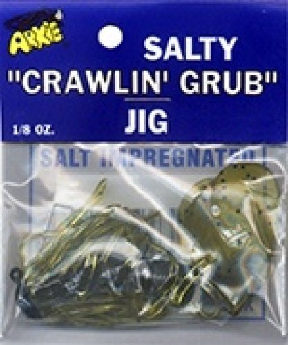 Arkie Lur Sicj-18-1 Crawlin' Grub Jig- Sandia Black Flake- 8