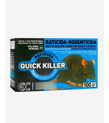 Raticida Super Quick Killer  X 100g Caja X 40 Uni