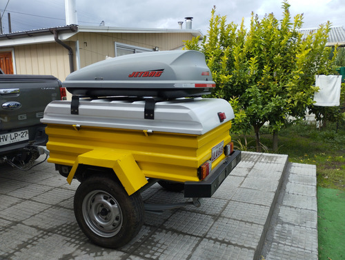 Combo, Carro Arrastre 500 Kg Más Caja Porta Equipaje 340 Lts
