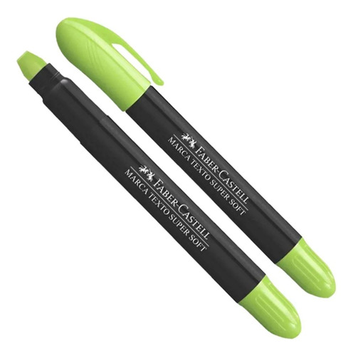 Marca Texto Em Gel Supersoft Faber-castell Cor Verde