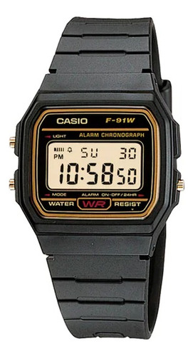 Reloj Casio F-91wg-9qdf Retro Hombre Correa Negro