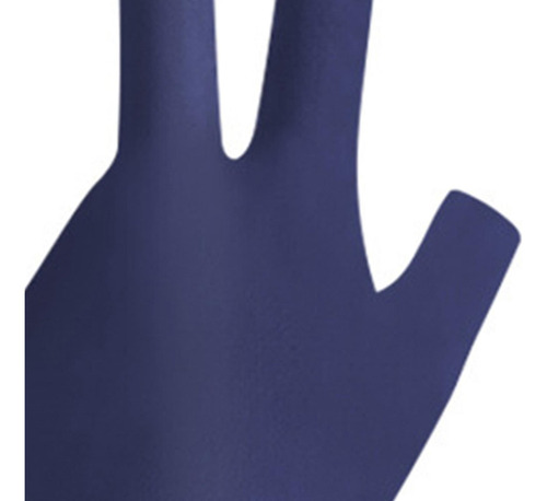 Guante De Billar Para La Mano Azul Negro Izquierdo S