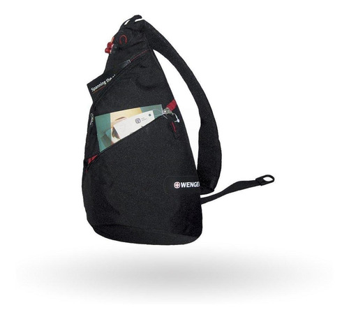 Imagen 3 de 4 de Wenger Mini Bandolera Color Negro / Sa18302130