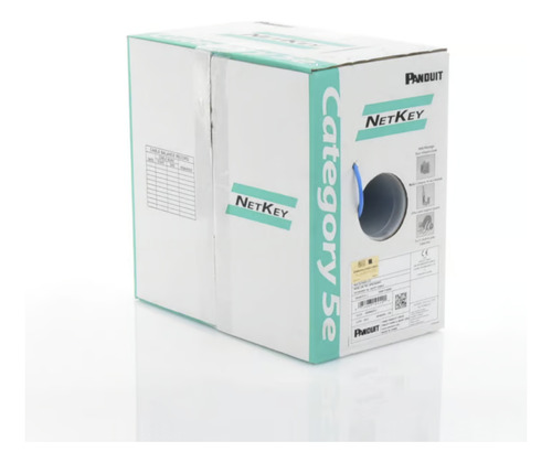 Cable Utp 305m Cobre Netkey Azul Cat 5e Panduit 4 Pares