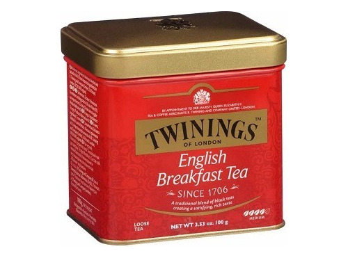 Te Twinings English Breakfast Lata 100 Gramos