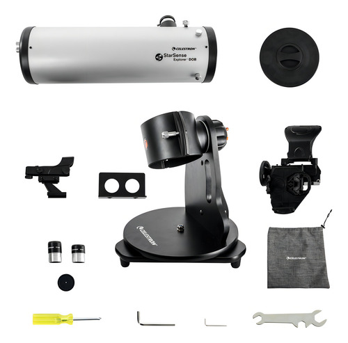 Celestron Starsense Explorer - Telescopio Dobsonian Plata/Negro