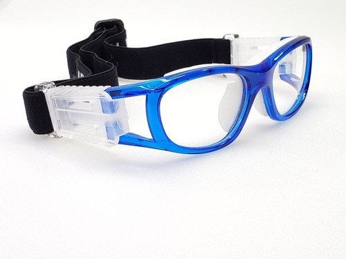 Goggle Deportivo Juvenil Para Graduar Oftalmico Futbol Azul