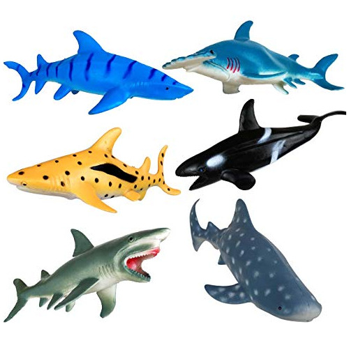 Figuras De Juguetes De Tiburón, Animales Oceánicos, Lvw5u