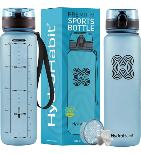 Hydro Habit - Botella De Agua Deportiva Con Recordatorio De 