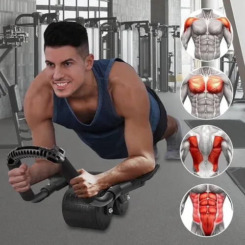 Rueda Abdominal De Rebote Automático Soporte Para Codos