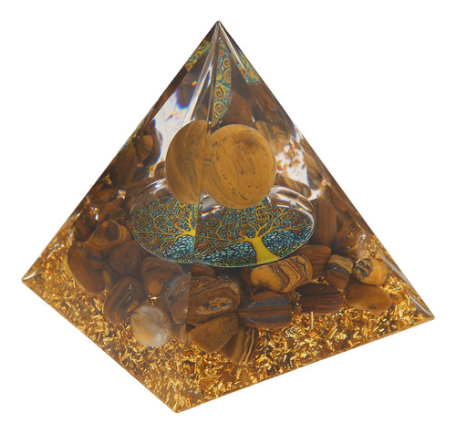 Ornamento De Pirâmide De Cascalho Triangular